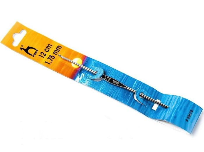 Háček na háčkování PONY, ocelový 58675, velikost 1,75mm, délka 12cm