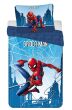 Dětské povlečení SPIDERMAN BLUE 04, modré, bavlna hladká, 140x200cm + 70x90cm
