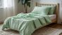 Povlečení Prem MUŠELÍN PREMIUM MÁTOVÉ ZELENÉ, jednobarevné, zelené, mušelín, 140x200cm + 70x90cm