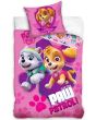 Povlečení dětské TLAPKOVÁ PATROLA ODVÁŽNÉ ZÁCHRANÁŘKY, růžové, mikroplyš, 140x200cm + 70x90cm