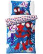 Povlečení dětské SPIDEY ÚŽASNÍ PŘÁTELÉ, modro-bílé, mikroplyš, 140x200cm + 70x90cm