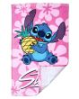 Dětský froté ručník LILO A STITCH MAZLÍK ANANAS, růžový, 30x50cm