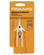 Cvakací nůžky (cvakačky) FISKARS PREMIER EASY ACTION pružinové na nitě 1070029, ergonomická rukojeť, délka 15,4cm