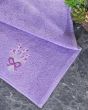Dárkový set froté ručníků LEVANDULE, fialový s výšivkou, 30x50cm, 3ks