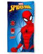 Dětská plážová osuška SPIDERMAN MARVEL THWIP, modra, froté, 70x140cm