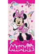 Dětská plážová osuška MINNIE SLADKÁ MYŠKA, růžová, froté, 70x140cm
