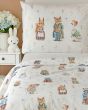 Dětské povlečení Matějovský WONDERLAND, zvířátka na smetanové, bavlna hladká digitál, 140x200cm + 70x90cm