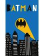 Dětský froté ručník BATMAN GOTHAM CITY, modrý 30x50cm