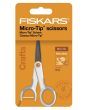 Krejčovské nůžky FISKARS Non-Stick 1070025, s měkkou rukojetí, délka ostří 4,7cm, celková délka 12,3 cm
