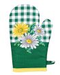 Kuchyňská chňapka GERBERA, zelená, 28x18cm