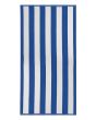 Plážová osuška KABANA, modré pruhy, froté, 90x170cm