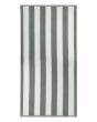 Plážová osuška KABANA, šedé pruhy, froté, 90x170cm