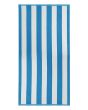Plážová osuška KABANA, tyrkysově modré pruhy, froté, 90x170cm