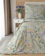 Povlečení Matějovský CAMILLE, luční kvítí, zelenošedé, bavlna hladká, digitál, 140x200cm + 70x90cm