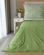 Povlečení Matějovský GALA, listy, zelené, 140x200cm + 70x90cm, (více materiálů)