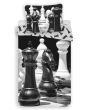 Povlečení ŠACHY, černo-bílé, bavlna hladká, 140x200cm + 70x90cm 