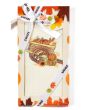 Utěrka SWAN 61 vaflová vyšívaná, dárkové balení, vozík s dýněmi na smetanové, 1 kus 50x70cm