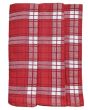Kuchyňské utěrky EGYPTSKÁ BAVLNA 86, červené káro, 3 kusy, 50x70cm