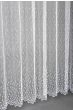 Tylová záclona LUKA 908559, vyšívané ornamenty, s bordurou, bílá (více výšek, v metráži)