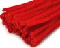 Chlupatý modelovací drát 160281/03, jednobarevná červená, průměr 6mm, délka 30cm, (1 balení, 20 kusů)