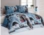 Povlečení Matějovský JOSEF LADA VODNÍK V ZIMĚ, modré, bavlna hladká digitál, 140x200cm + 70x90cm