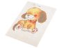 Dětská vyšívací sada s předtištěným motivem 020736/6, pejsek (předtisk, jehla a nitě), 14x20cm