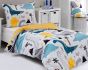 Dětské povlečení Matějovský DINOSAUŘI, bílé, bavlna hladká, 140x200cm + 70x90cm