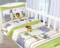 Dětské povlečení do postýlky SAFARI ZELENÉ, bavlna hladká, 90x135cm + 45x60cm