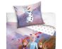 Dětské povlečení FROZEN LEDOVÉ KRÁLOVSTVÍ MAGIE LESNÍHO VÁNKU, fialové, bavlna hladká, 140x200cm + 70x90cm
