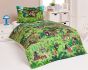 Dětské povlečení Matějovský KRTEK V LESE (Krteček), zelené, bavlna hladká, 140x200cm + 70x90cm