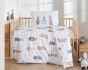 Dětské povlečení Matějovský do postýlky WONDERLAND BABY, zvířátka na bílé, bavlna hladká (více rozměrů)