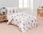 Dětské povlečení Matějovský WONDERLAND, zvířátka na smetanové, bavlna hladká digitál, 140x200cm + 70x90cm