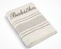Froté ručník S VÝŠIVKOU BABIČKA, krémový, 50x100cm
