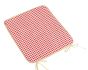 Hladký sedák BERTA 34/609, KOSTIČKA ČERVENÁ, čtverec 40x40cm