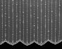 Kusová tylová záclona NORAYA 89603 vyšívaný vzor prší, s bordurou, s řasicí páskou (více rozměrů)