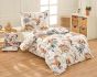 Povlečení dětské Matějovský DINO LAND, dinosauři, bílé, bavlna hladká, 140x200cm + 70x90cm