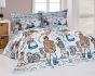 Povlečení Matějovský JOSEF LADA ZIMA, bílo-modré, bavlna hladká digitál, 140x200cm + 70x90cm