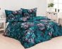 Povlečení Matějovský CHRISTINE, květy, tmavě tyrkysové, bavlna hladká digitál (více rozměrů)