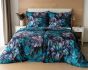 Povlečení Matějovský CHRISTINE, květy, tmavě tyrkysové, bavlna hladká digitál (více rozměrů)