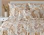 Povlečení Matějovský CLEMENTINE, béžové a hnědé listy, bavlna hladká, 140x200cm + 70x90cm