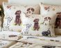 Povlečení dětské Matějovský PEJSCI, béžové, bavlna hladká digitál, 140x200cm + 70x90cm