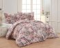 Povlečení Matějovský ESTEL, květinový vzor, růžové lilie a pivoňky, bavlna hladká, digitál, 140x200cm + 70x90cm
