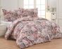 Povlečení Matějovský ESTEL, květinový vzor, růžové lilie a pivoňky, bavlna hladká, digitál, 140x200cm + 70x90cm