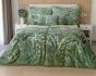 Povlečení Matějovský LILO, rostlinný motiv, zelené, bavlněný satén, digitál (více rozměrů)