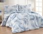 Povlečení Matějovský ODINE, modrý vzor, mako jersey, 140x200cm + 70x90cm