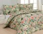 Povlečení Matějovský SILESTIN, květinový vzor, zelené, bavlna hladká digitál, (více rozměrů)