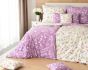 Povlečení Matějovský SUSANNE, květinový vzor, fialové, bavlna hladká, 140x200cm + 70x90cm