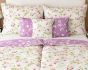 Povlečení Matějovský SUSANNE, květinový vzor, fialové, bavlna hladká, 140x200cm + 70x90cm