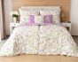 Povlečení Matějovský SUSANNE, květinový vzor, fialové, bavlna hladká, 140x200cm + 70x90cm