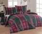 Povlečení Matějovský TAYLOR, červeno-zelené káro, flanel premium (více rozměrů)